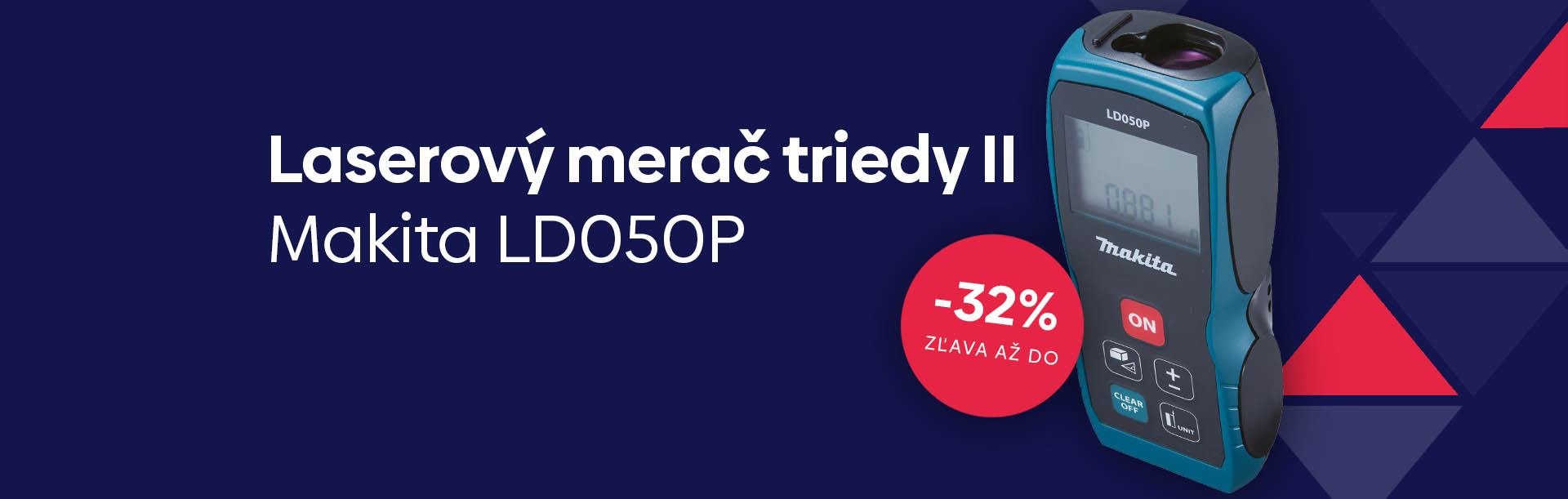 Laserový merač triedy II LD050P Makita